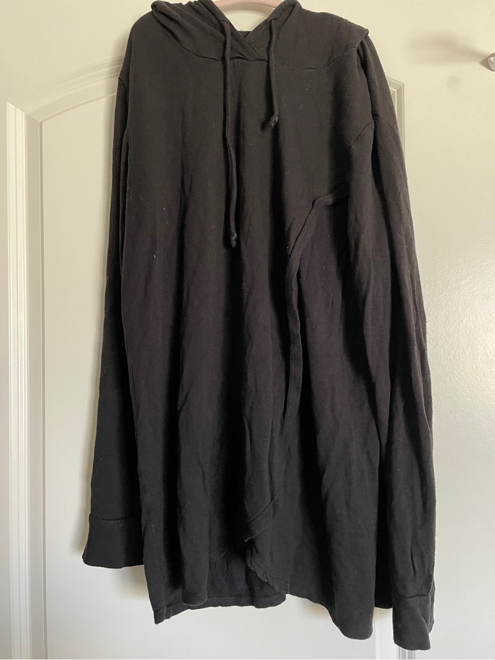 Black PinkBlush Crossover Maternity Nursing Knit Hoodie
